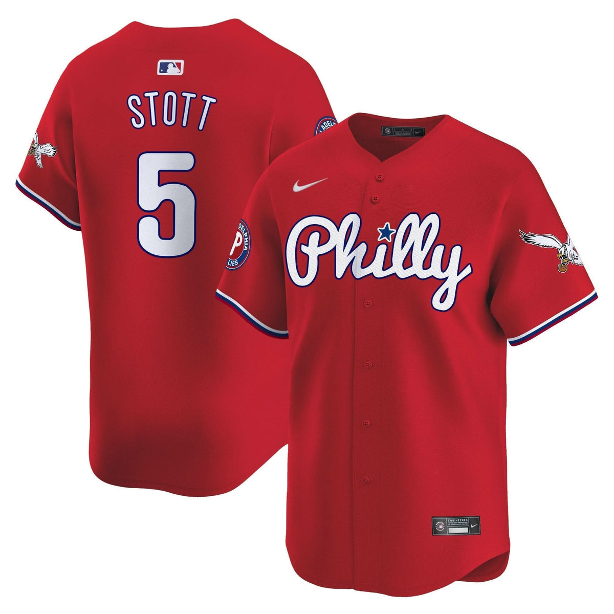 Philadelphia Phillies & PHI Vapor Premier Limited Jersey - Stitched
