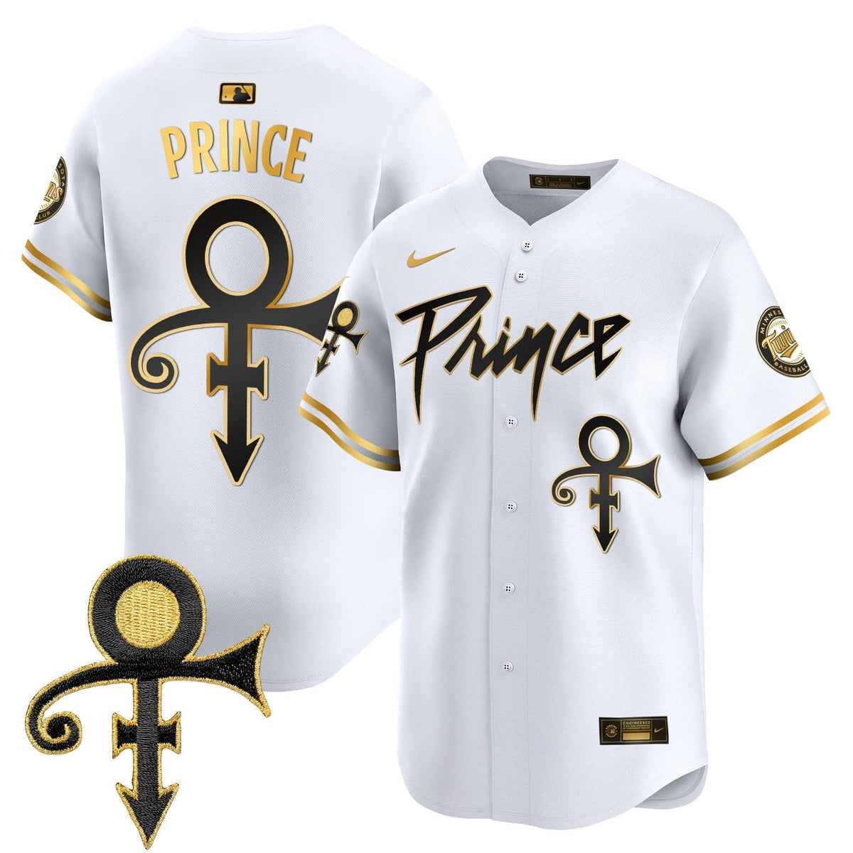 Minnesota Twins Prince Patch Vapor Premier Limited Jersey V4 - Stitched
