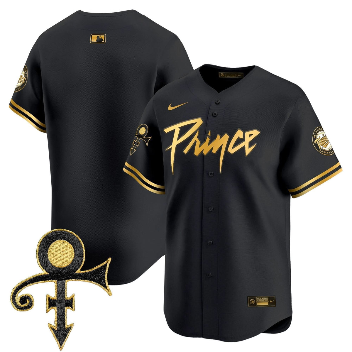 Minnesota Twins Prince Patch Vapor Premier Limited Jersey V4 - Stitched