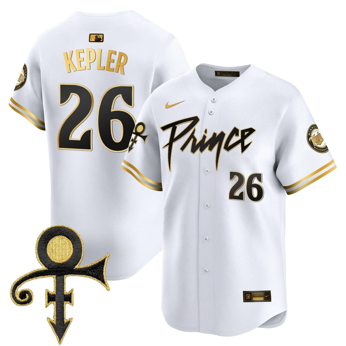 Minnesota Twins Prince Patch Vapor Premier Limited Jersey V4 - Stitched