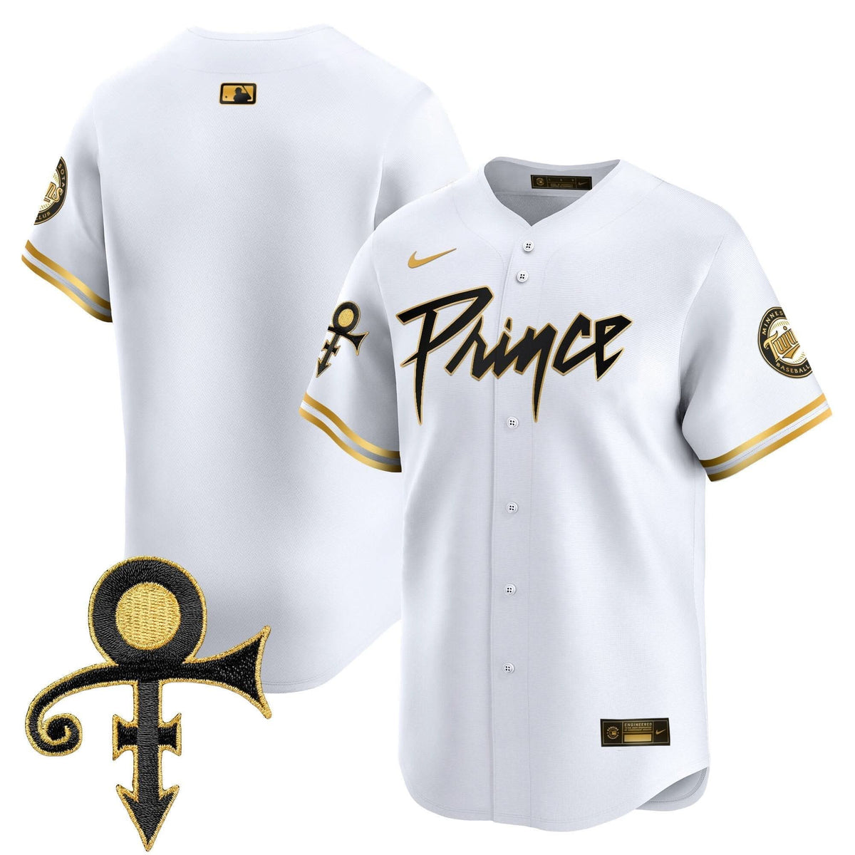 Minnesota Twins Prince Patch Vapor Premier Limited Jersey V4 - Stitched