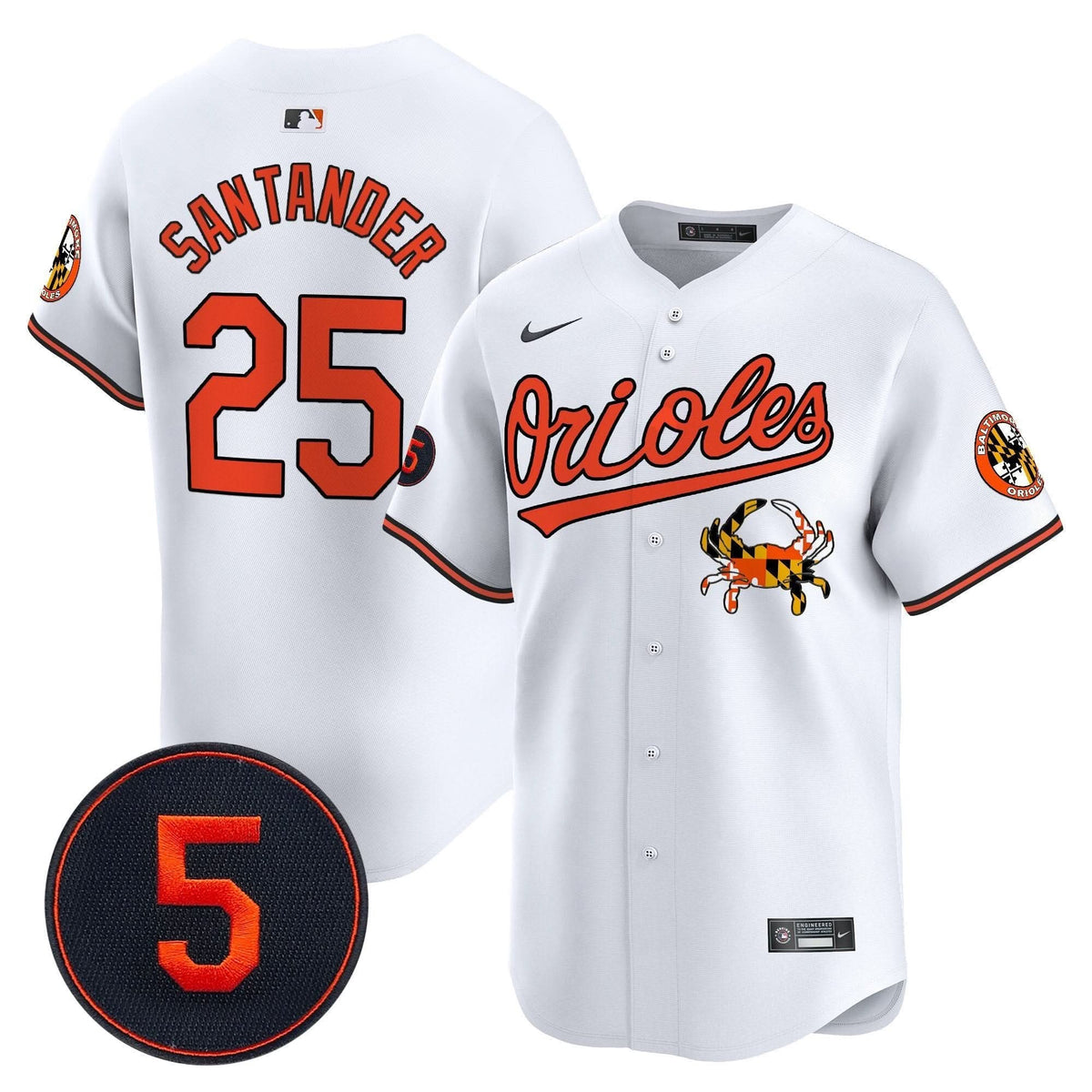 Baltimore Orioles Robinson Patch Vapor Premier Limited Jersey V9 - Stitched