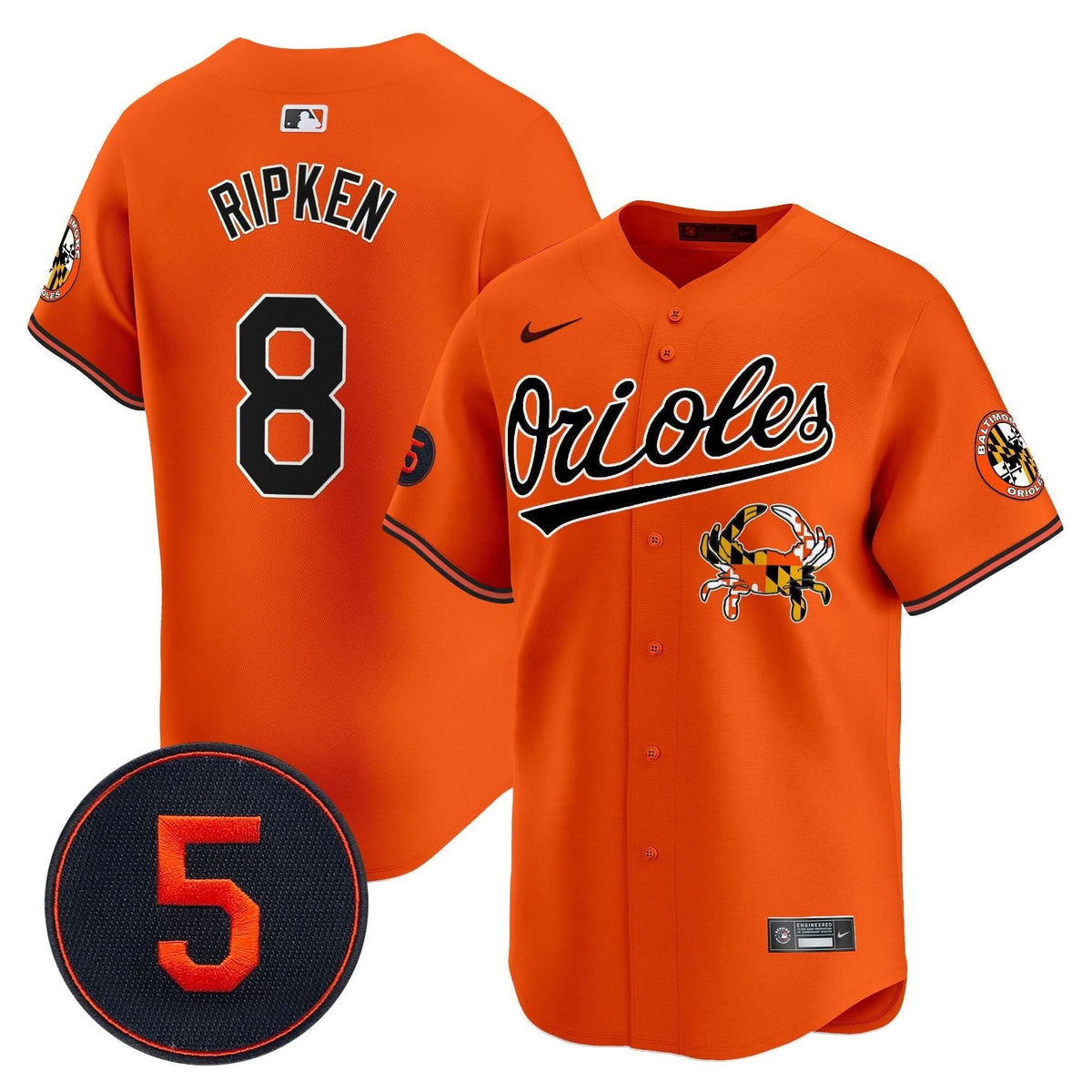 Baltimore Orioles Robinson Patch Vapor Premier Limited Jersey V9 - Stitched