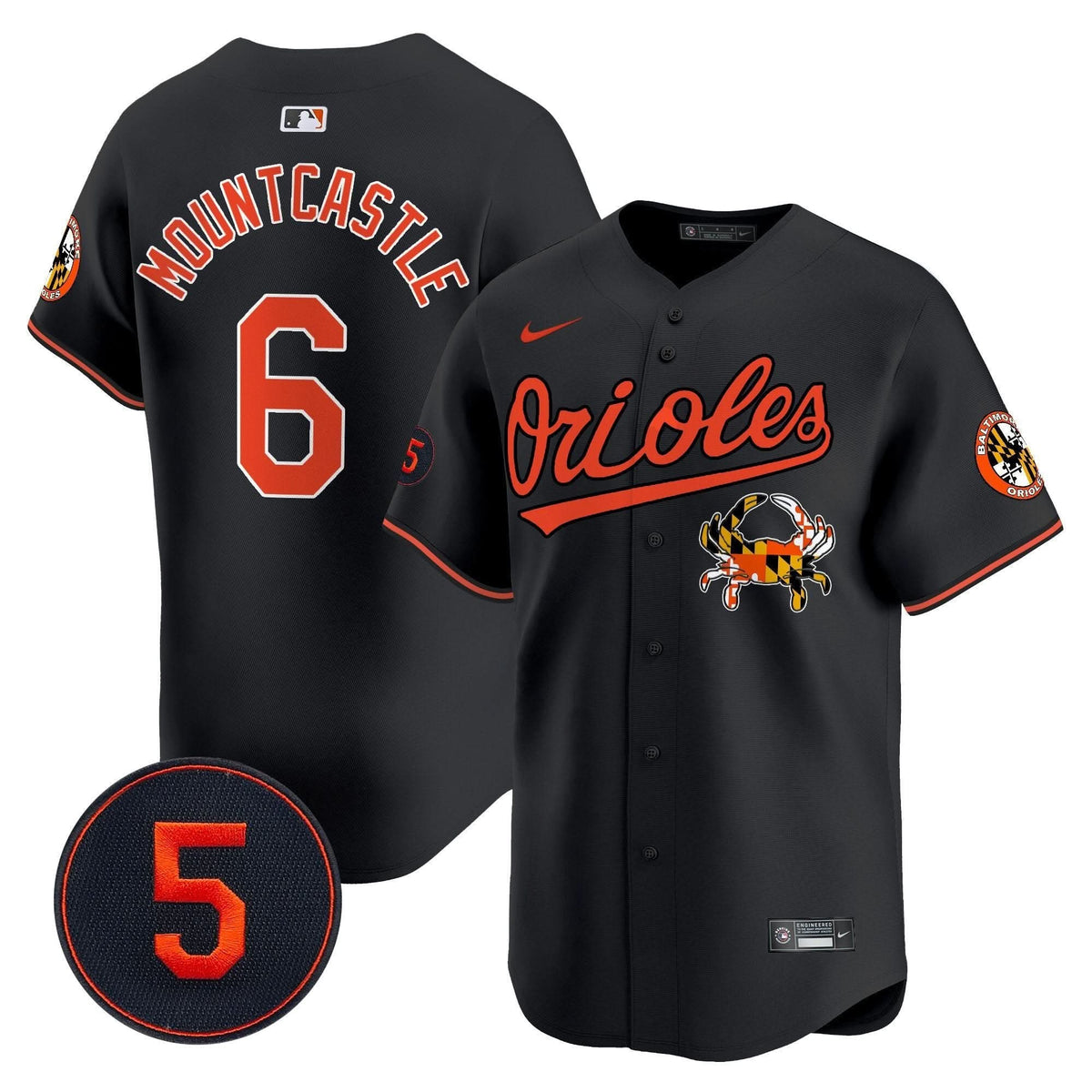 Baltimore Orioles Robinson Patch Vapor Premier Limited Jersey V9 - Stitched