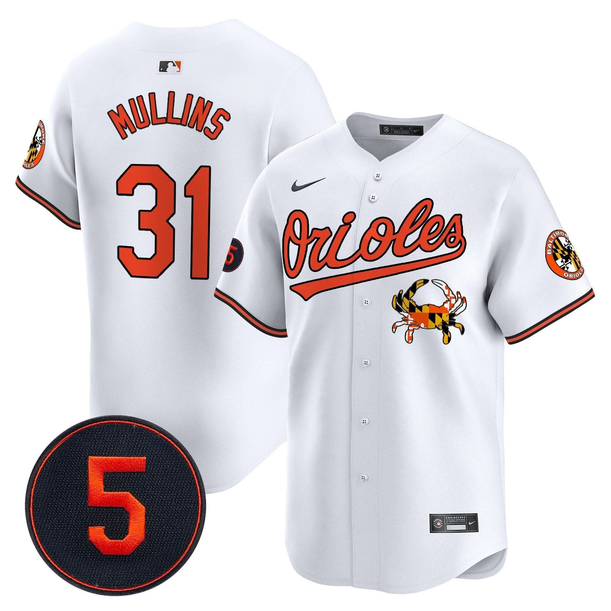 Baltimore Orioles Robinson Patch Vapor Premier Limited Jersey V9 - Stitched