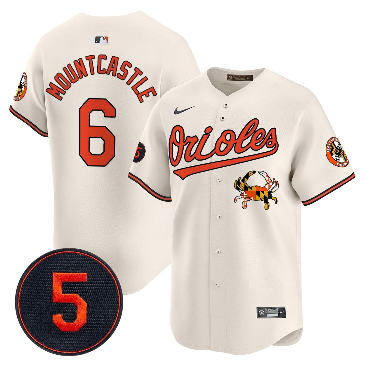 Baltimore Orioles Robinson Patch Vapor Premier Limited Jersey V9 - Stitched