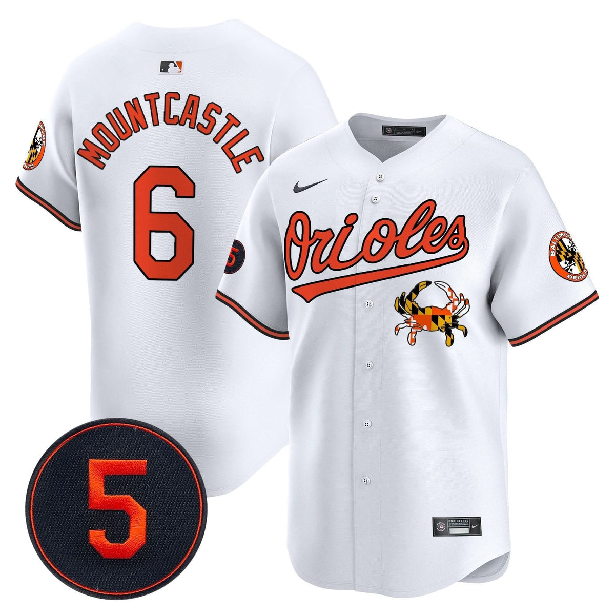 Baltimore Orioles Robinson Patch Vapor Premier Limited Jersey V9 - Stitched