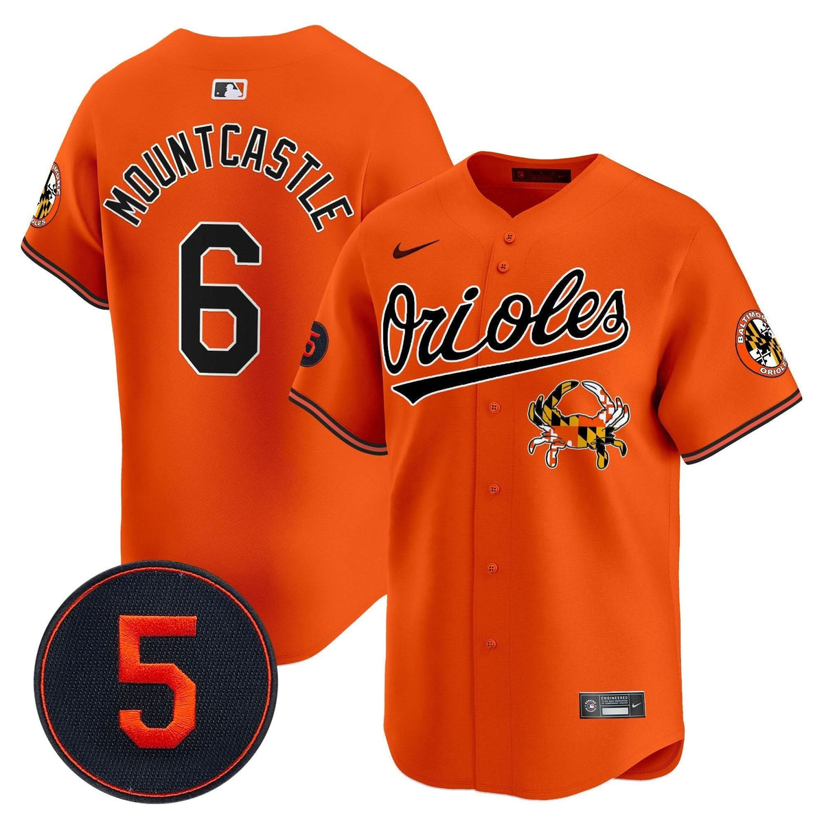 Baltimore Orioles Robinson Patch Vapor Premier Limited Jersey V9 - Stitched