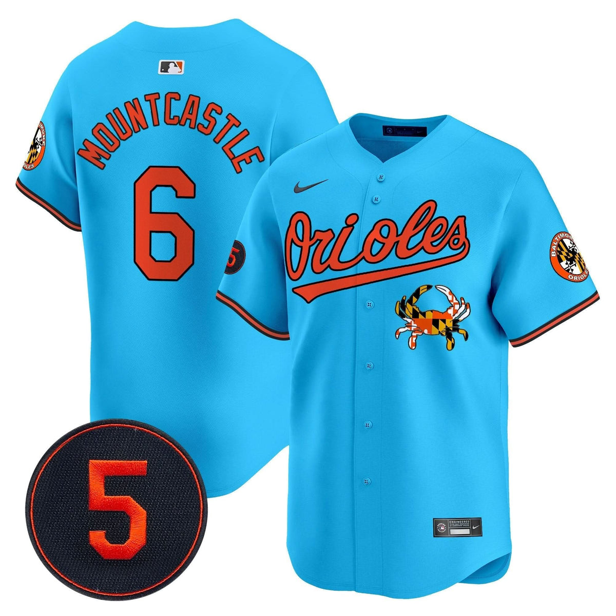 Baltimore Orioles Robinson Patch Vapor Premier Limited Jersey V9 - Stitched