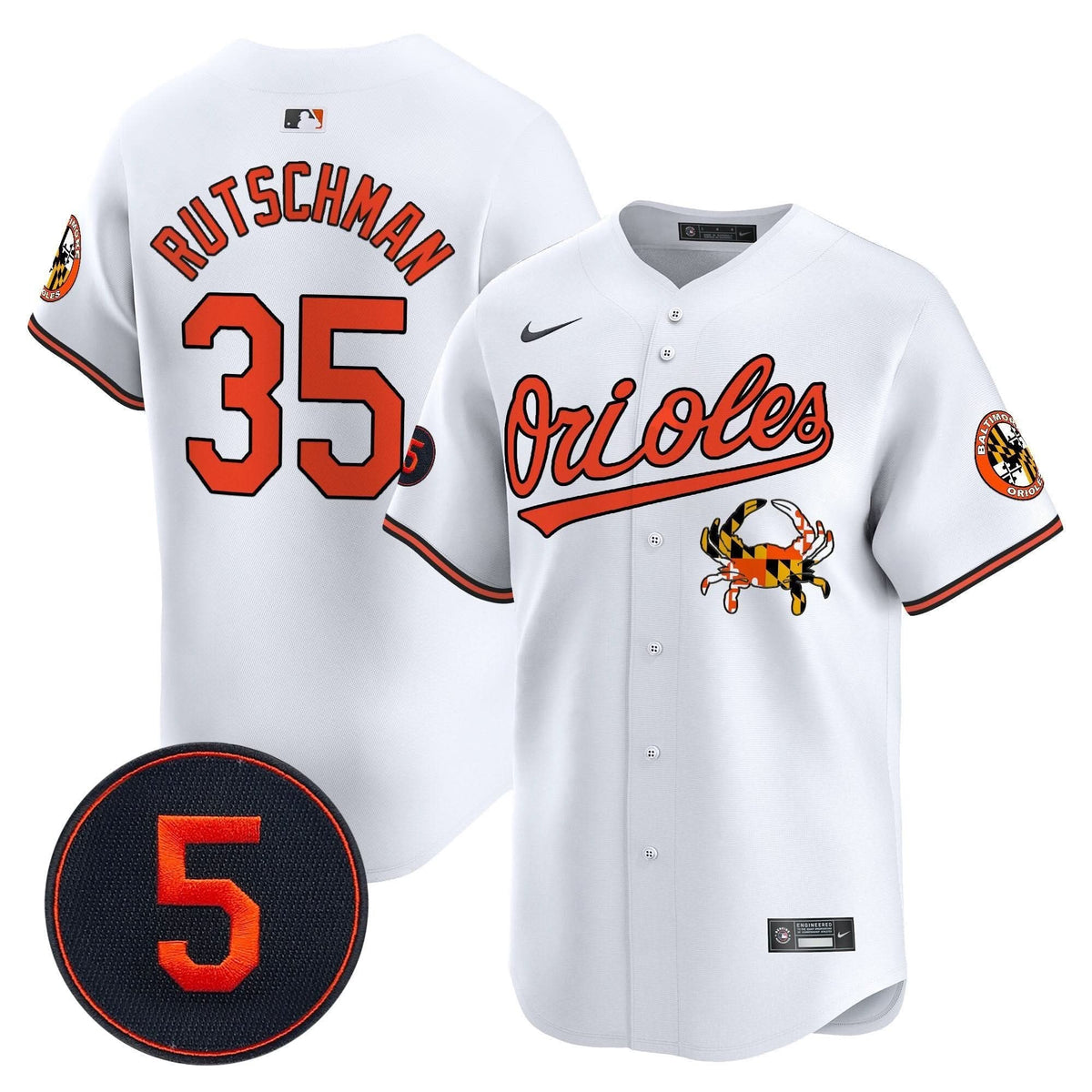 Baltimore Orioles Robinson Patch Vapor Premier Limited Jersey V9 - Stitched