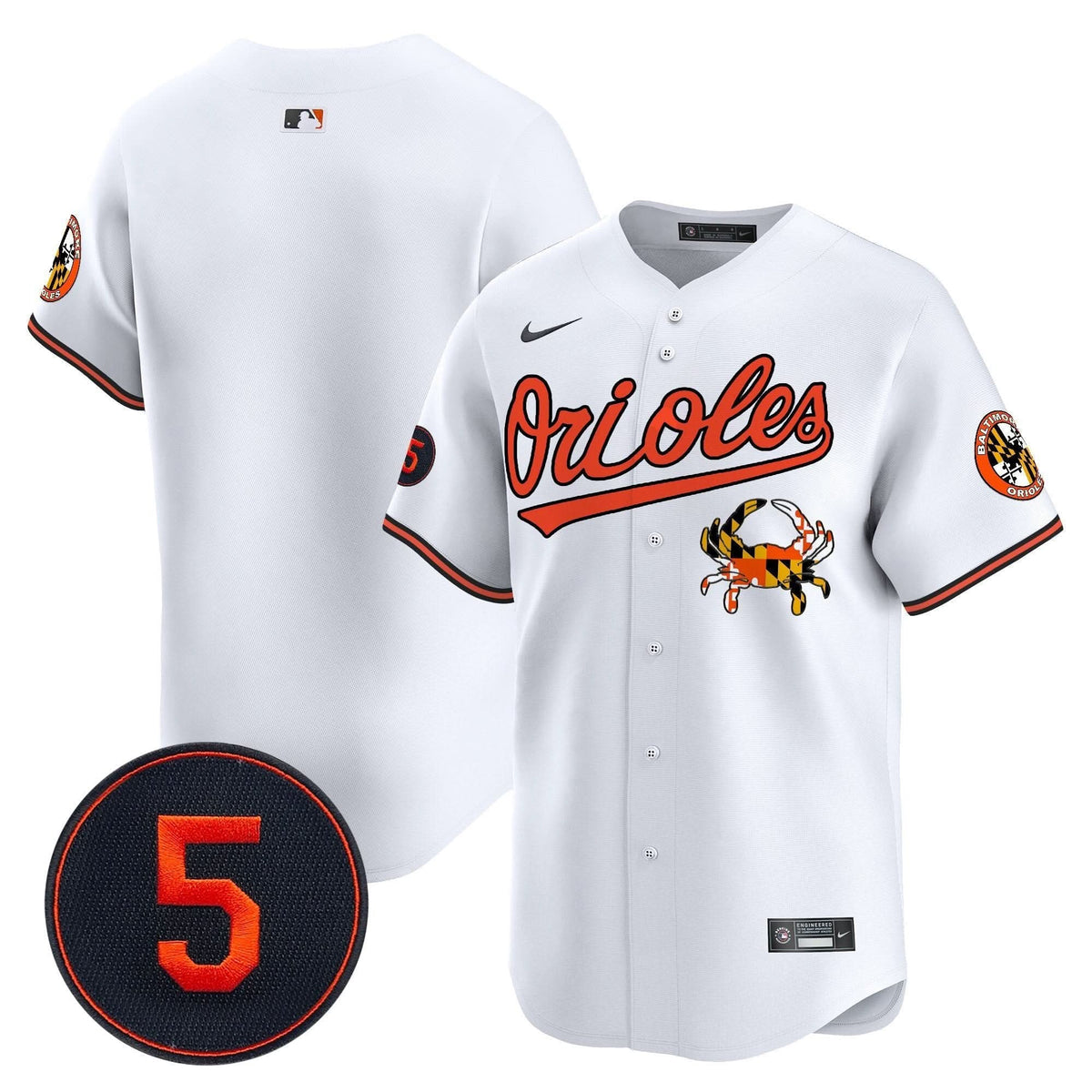 Baltimore Orioles Robinson Patch Vapor Premier Limited Jersey V9 - Stitched