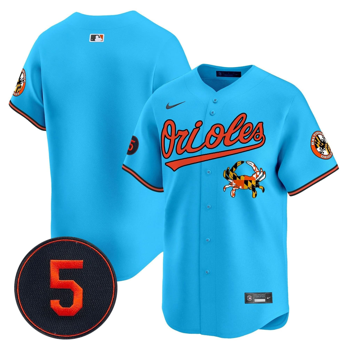 Baltimore Orioles Robinson Patch Vapor Premier Limited Jersey V9 - Stitched