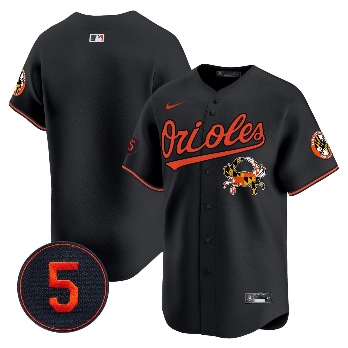 Baltimore Orioles Robinson Patch Vapor Premier Limited Jersey V9 - Stitched