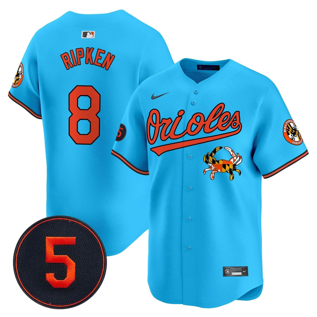 Baltimore Orioles Robinson Patch Vapor Premier Limited Jersey V9 - Stitched