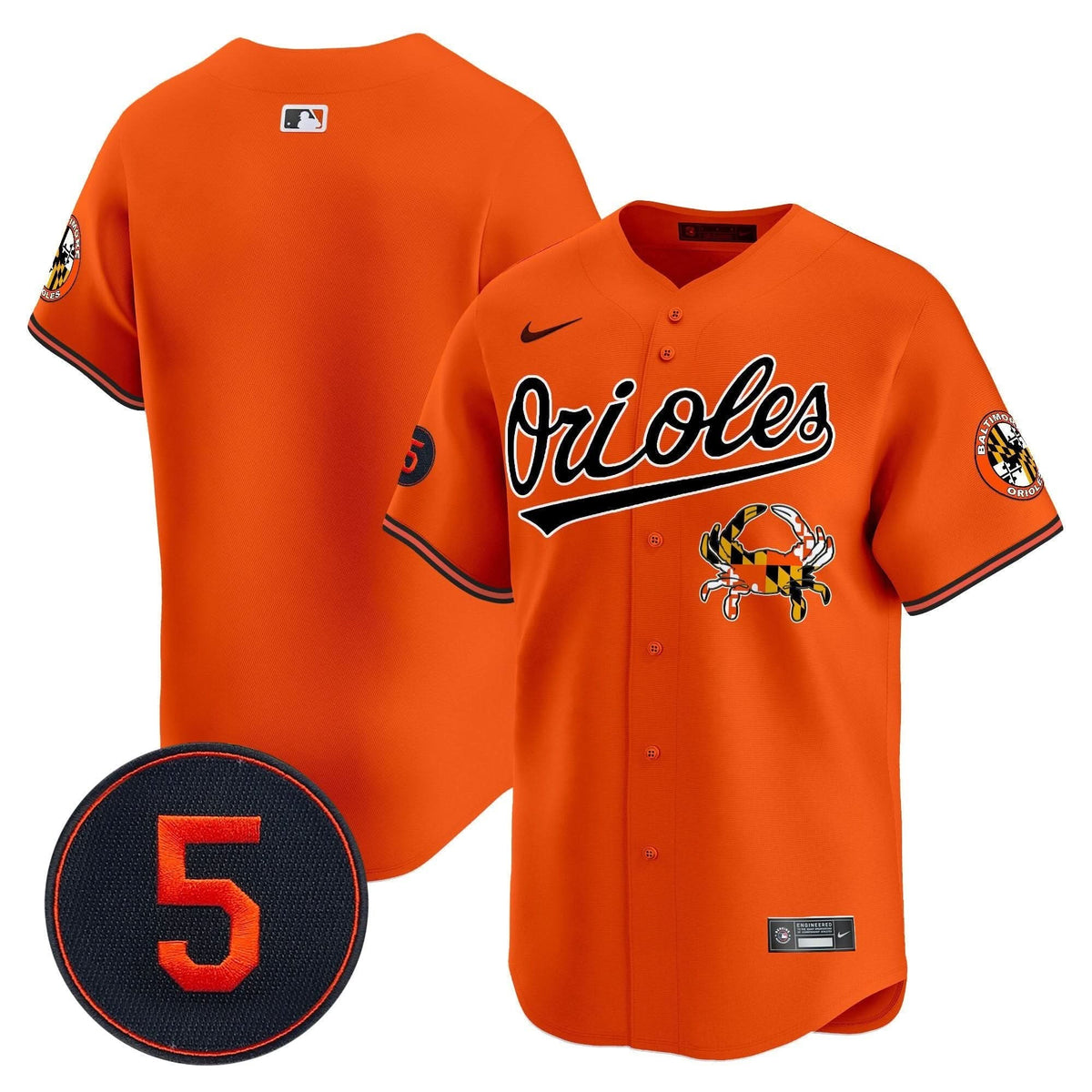 Baltimore Orioles Robinson Patch Vapor Premier Limited Jersey V9 - Stitched