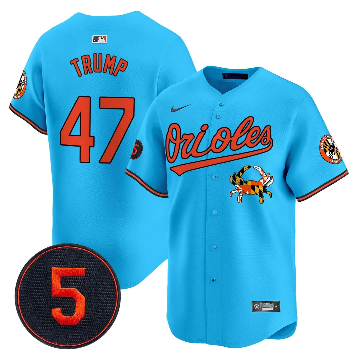 Baltimore Orioles Robinson Patch Vapor Premier Limited Jersey V9 - Stitched