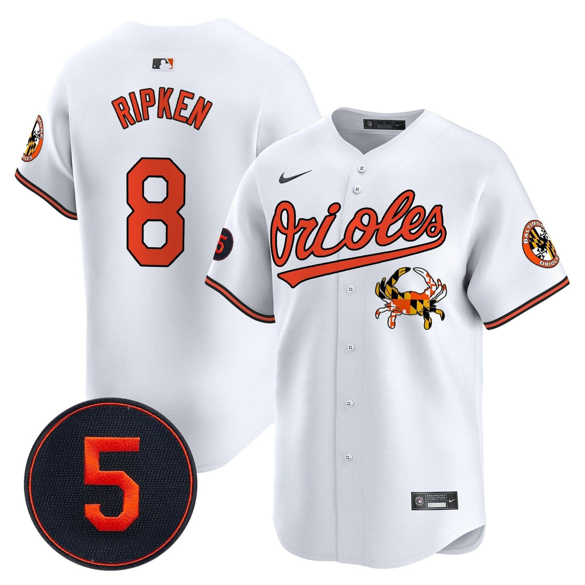 Baltimore Orioles Robinson Patch Vapor Premier Limited Jersey V9 - Stitched