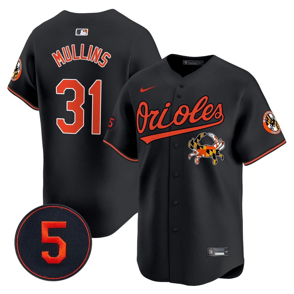 Baltimore Orioles Robinson Patch Vapor Premier Limited Jersey V9 - Stitched