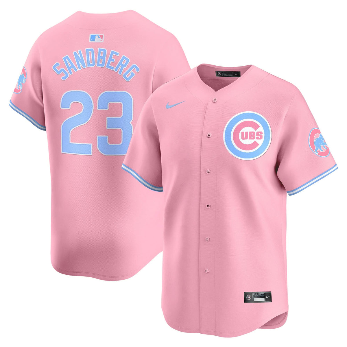 Chicago Cubs Bubblegum Pink Vapor Premier Limited Jersey - Stitched