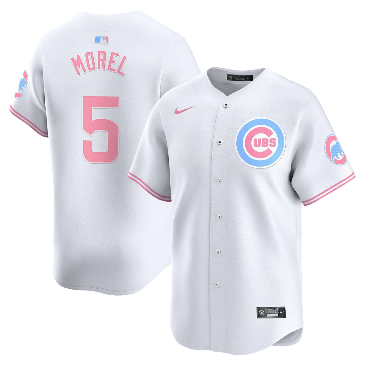 Chicago Cubs Bubblegum Pink Vapor Premier Limited Jersey - Stitched