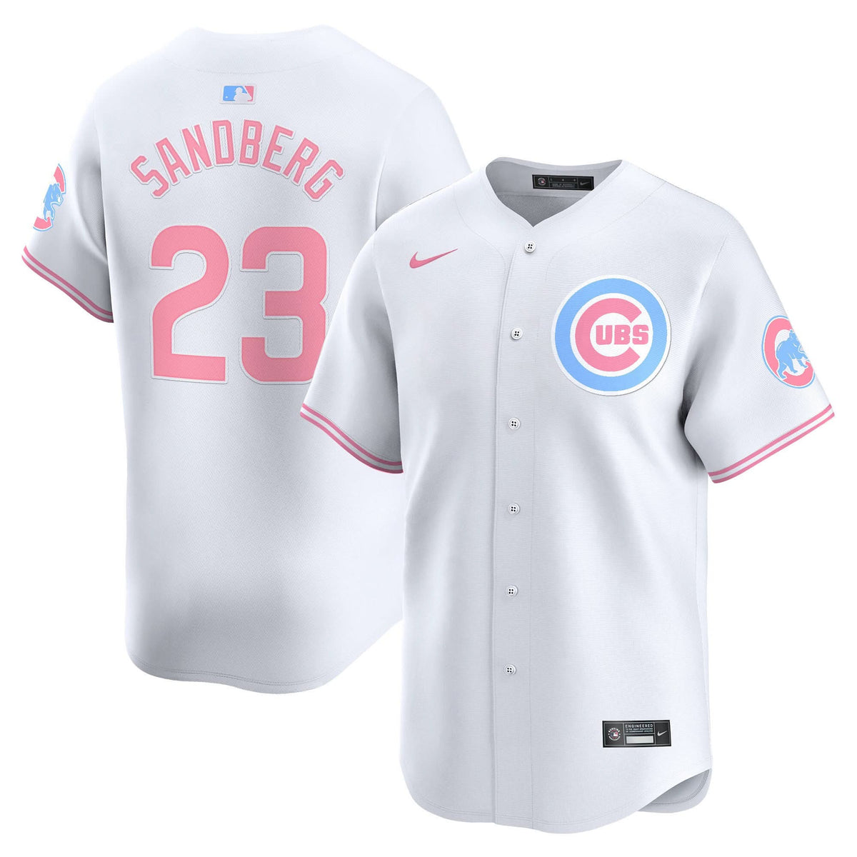 Chicago Cubs Bubblegum Pink Vapor Premier Limited Jersey - Stitched
