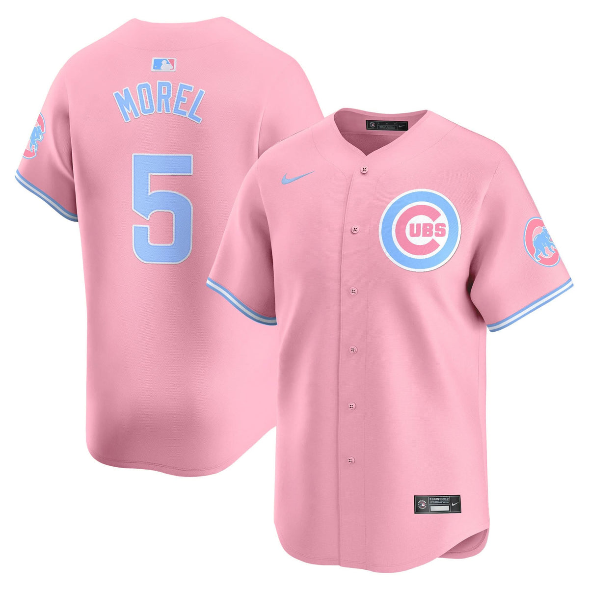 Chicago Cubs Bubblegum Pink Vapor Premier Limited Jersey - Stitched