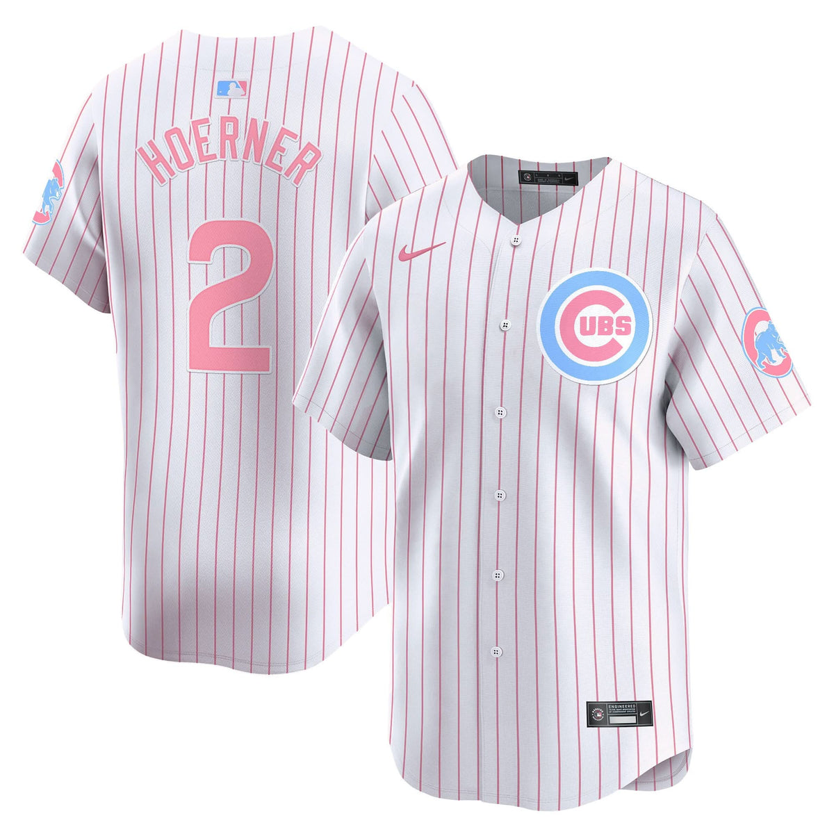 Chicago Cubs Bubblegum Pink Vapor Premier Limited Jersey - Stitched