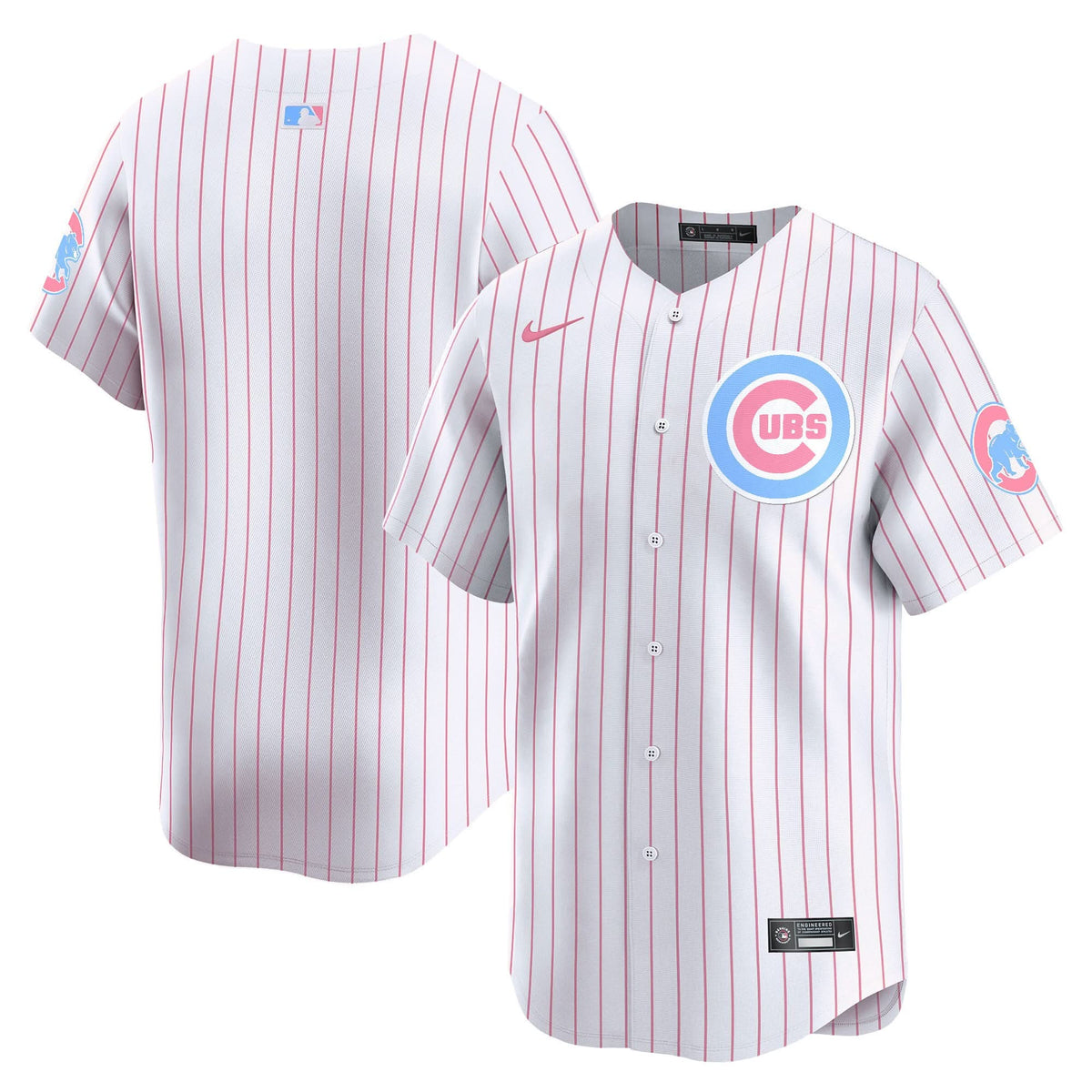 Chicago Cubs Bubblegum Pink Vapor Premier Limited Jersey - Stitched