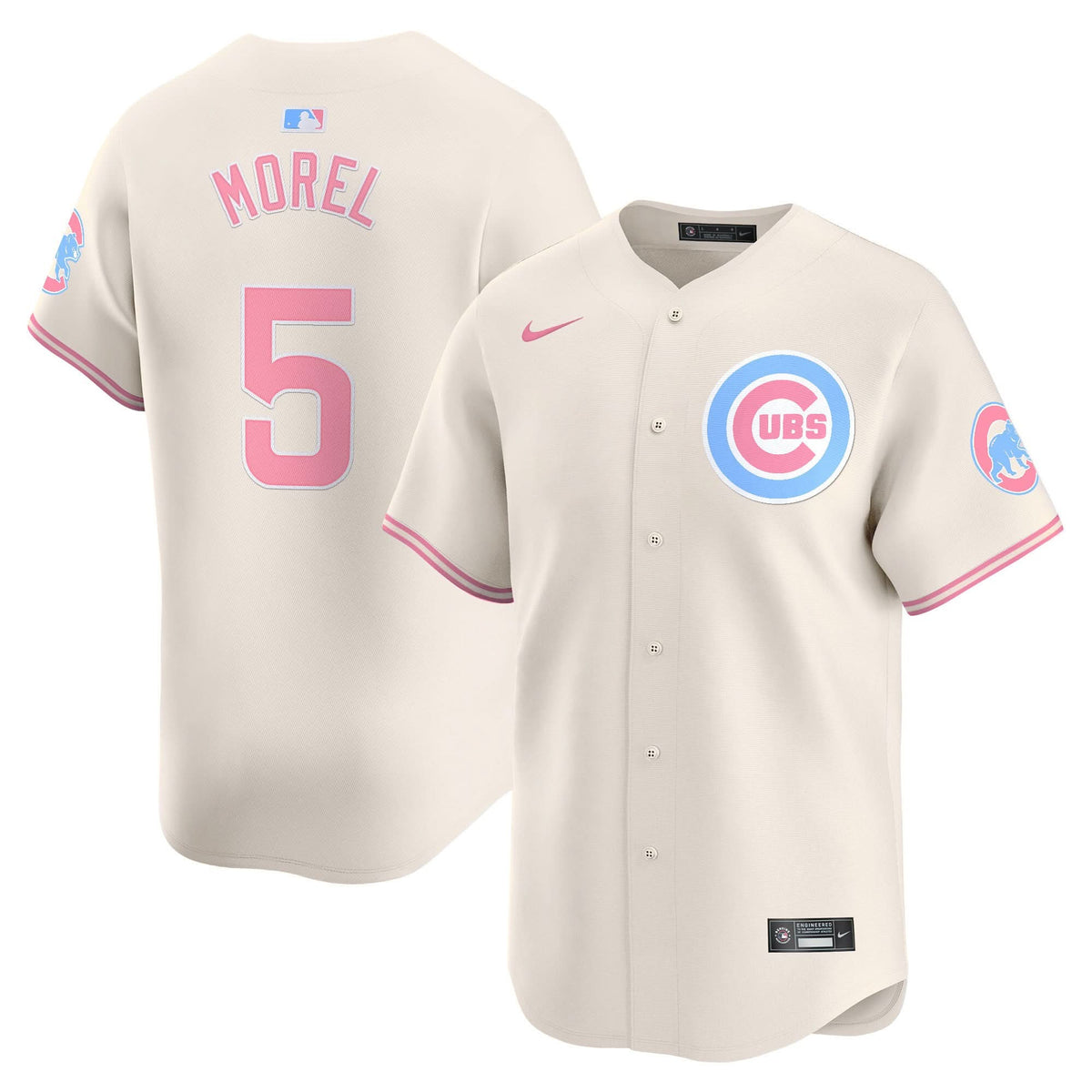 Chicago Cubs Bubblegum Pink Vapor Premier Limited Jersey - Stitched
