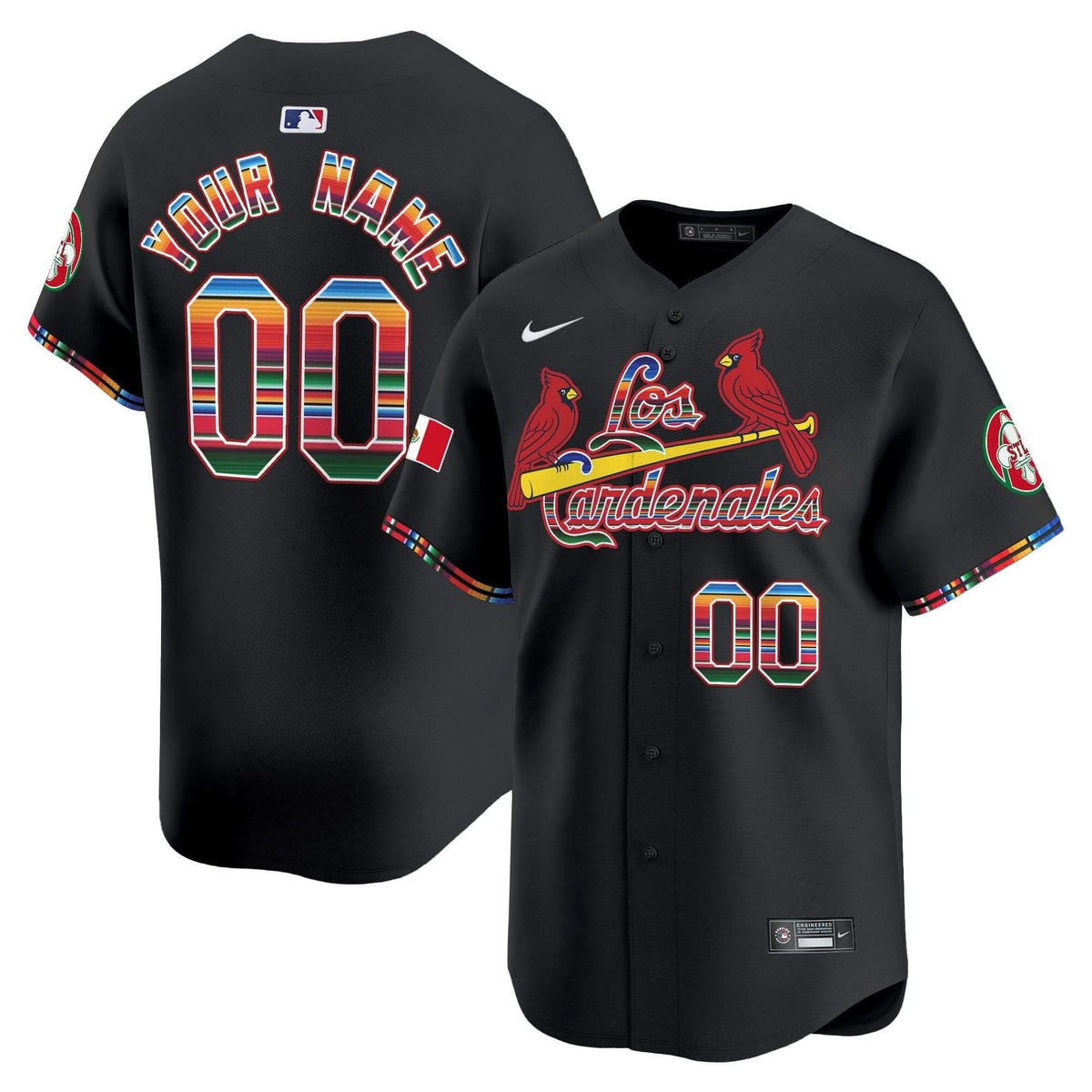 St. Louis Cardinals Fiesta Cardenales Vapor Premier Limited Custom Jersey - Stitched