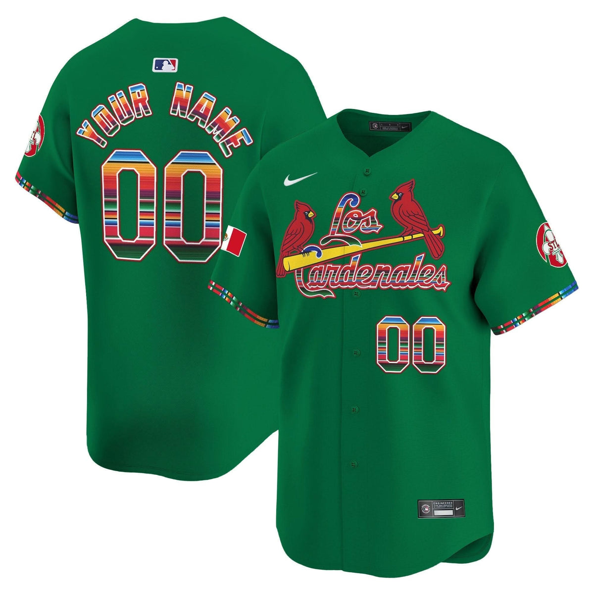 St. Louis Cardinals Fiesta Cardenales Vapor Premier Limited Custom Jersey - Stitched