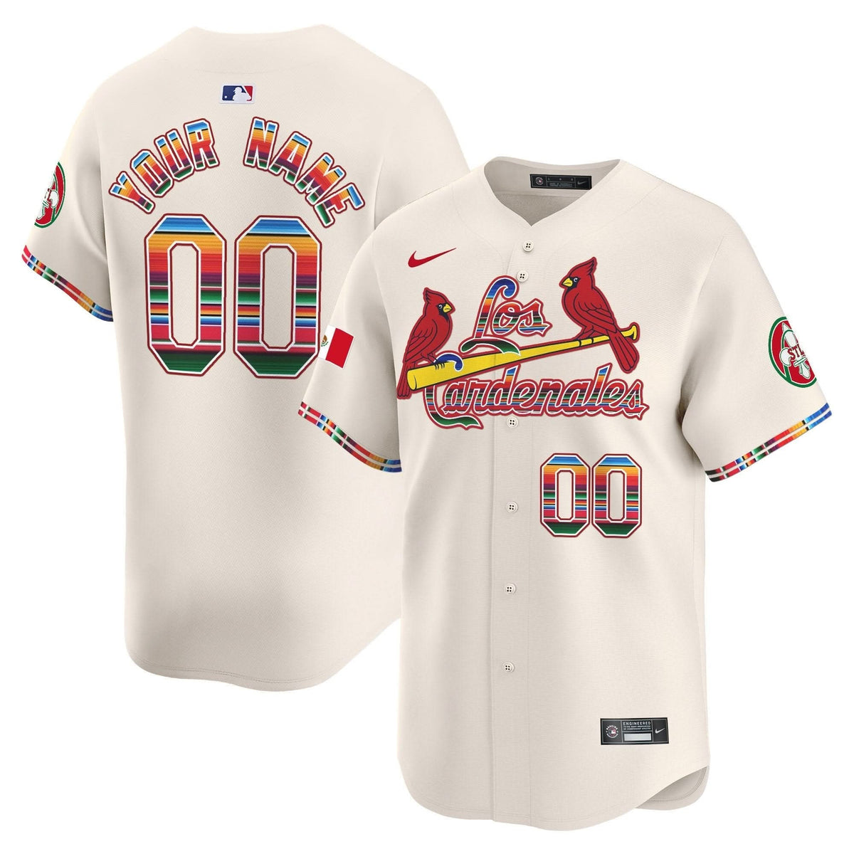 St. Louis Cardinals Fiesta Cardenales Vapor Premier Limited Custom Jersey - Stitched