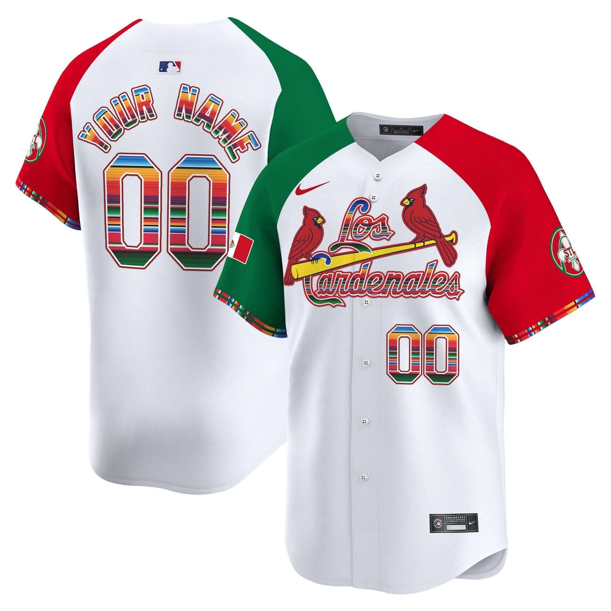 St. Louis Cardinals Fiesta Cardenales Vapor Premier Limited Custom Jersey - Stitched