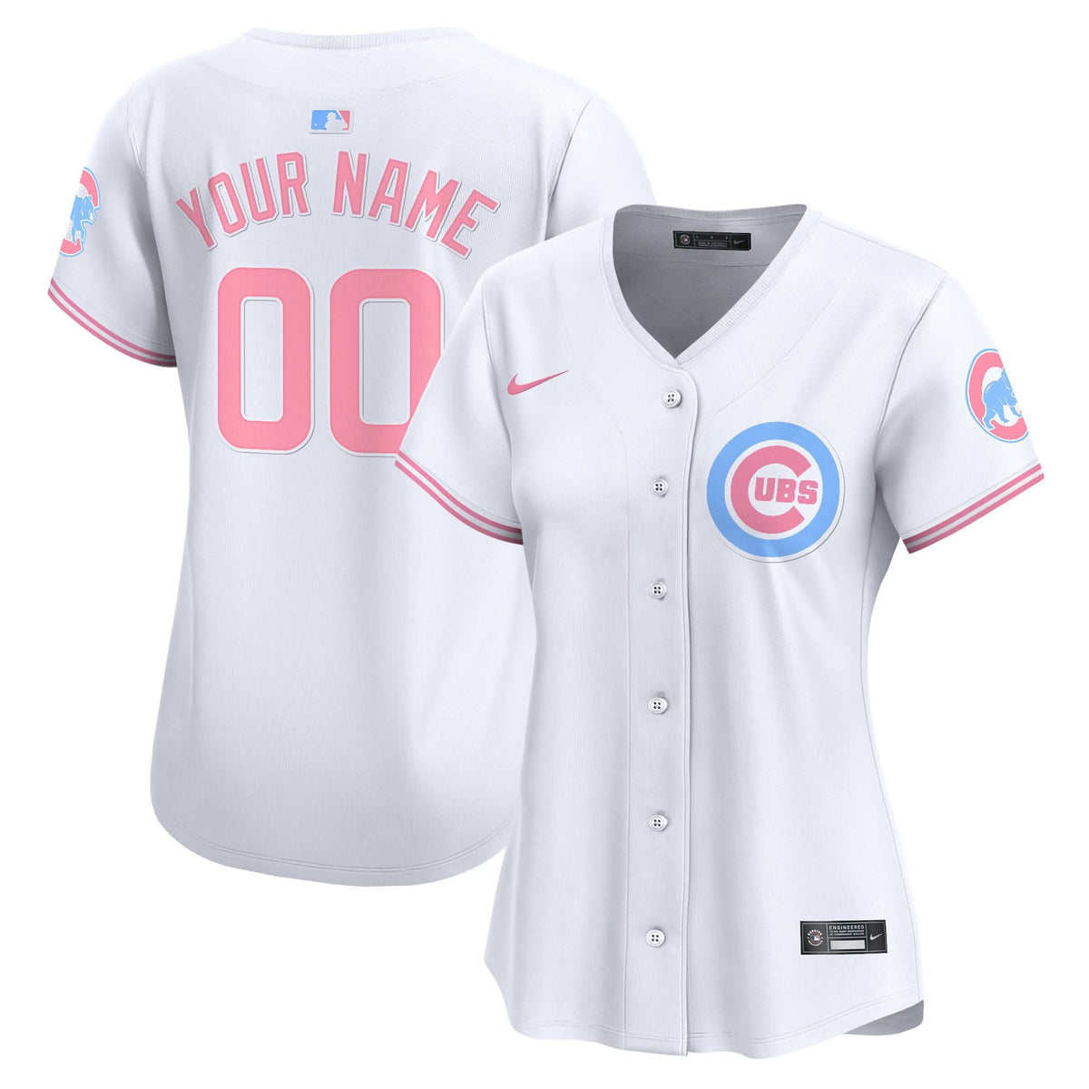 Chicago Cubs Bubblegum Pink Vapor Premier Limited Custom Jersey - Stitched