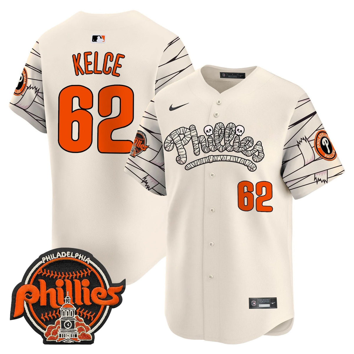 Philadelphia Phillies Halloween Vapor Premier Limited Jersey V2 - Stitched