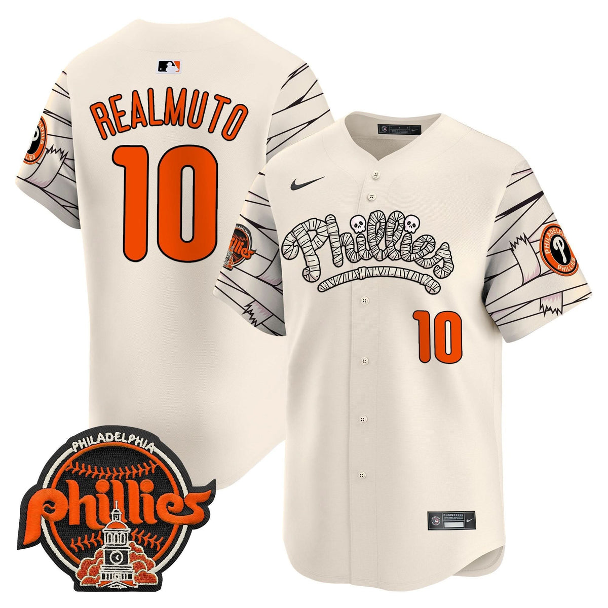 Philadelphia Phillies Halloween Vapor Premier Limited Jersey V2 - Stitched