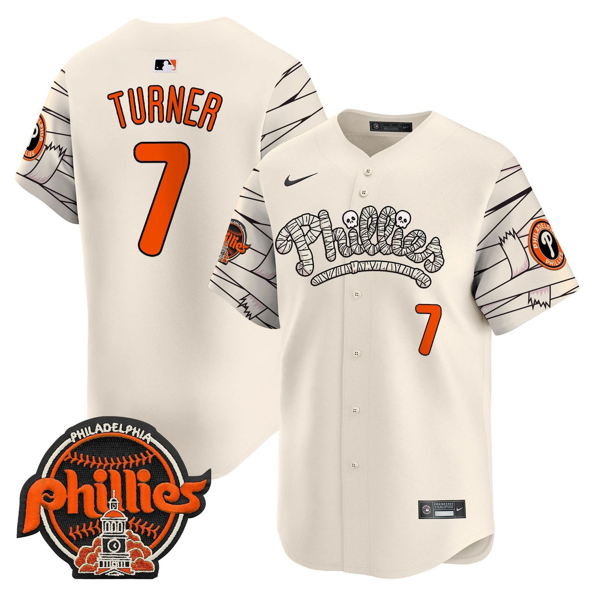 Philadelphia Phillies Halloween Vapor Premier Limited Jersey V2 - Stitched