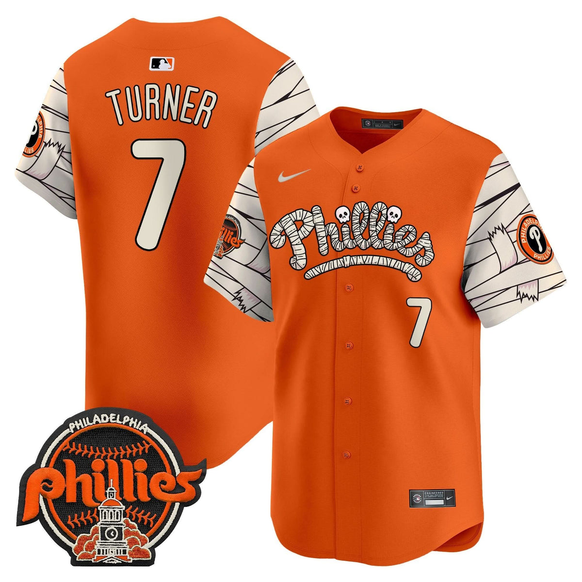 Philadelphia Phillies Halloween Vapor Premier Limited Jersey V2 - Stitched