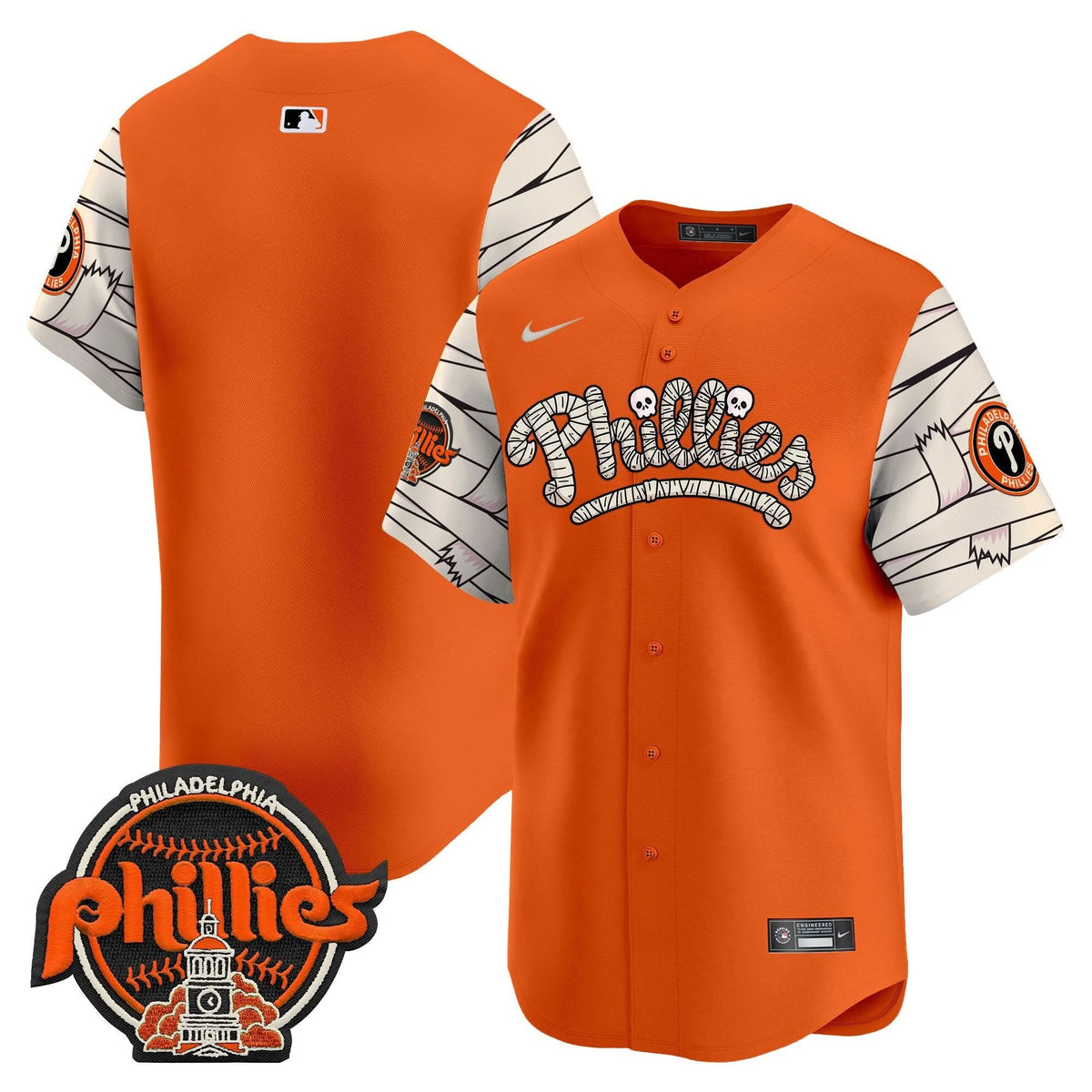 Philadelphia Phillies Halloween Vapor Premier Limited Jersey V2 - Stitched
