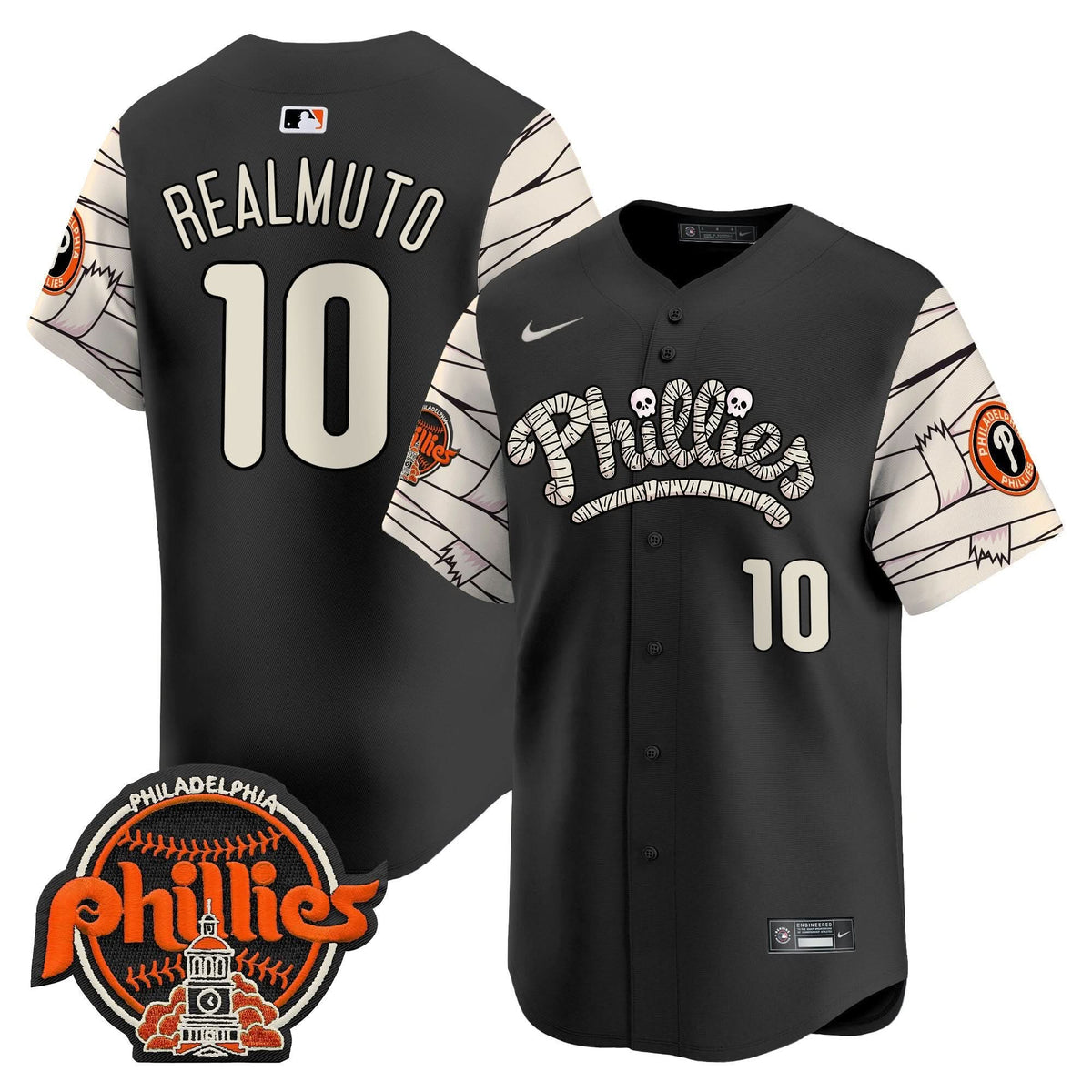 Philadelphia Phillies Halloween Vapor Premier Limited Jersey V2 - Stitched