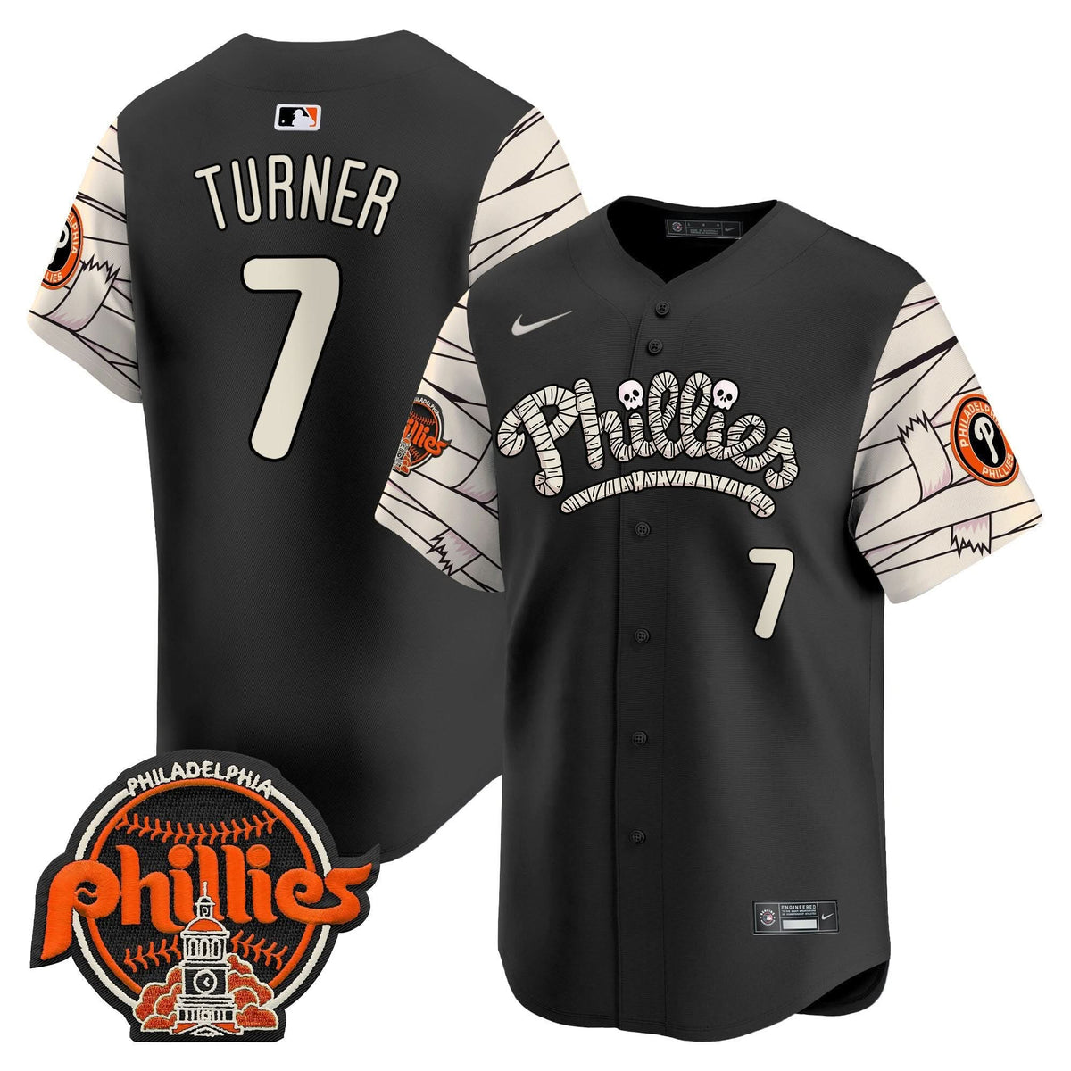 Philadelphia Phillies Halloween Vapor Premier Limited Jersey V2 - Stitched