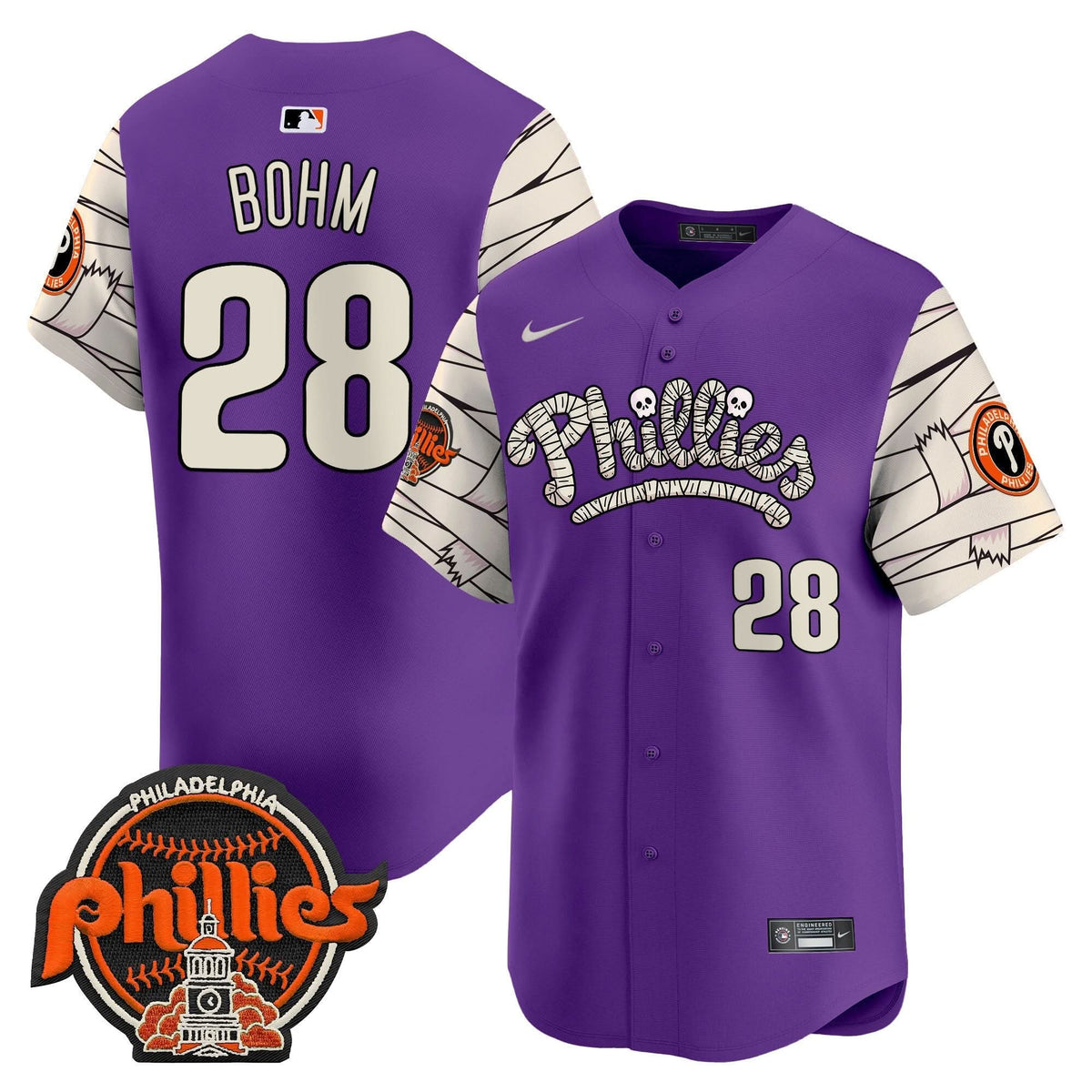 Philadelphia Phillies Halloween Vapor Premier Limited Jersey V2 - Stitched