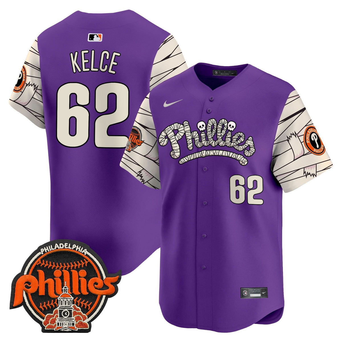 Philadelphia Phillies Halloween Vapor Premier Limited Jersey V2 - Stitched