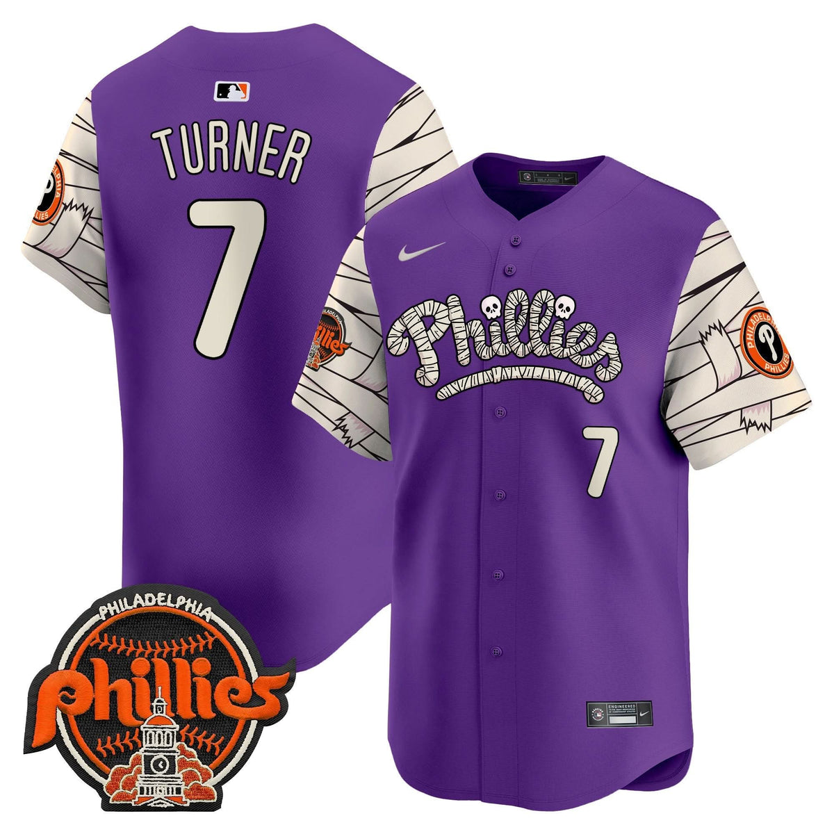 Philadelphia Phillies Halloween Vapor Premier Limited Jersey V2 - Stitched