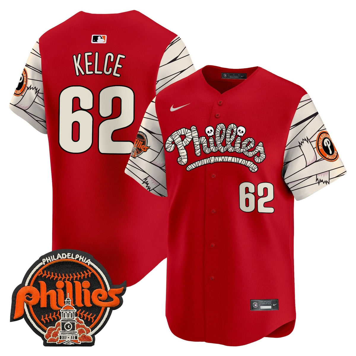 Philadelphia Phillies Halloween Vapor Premier Limited Jersey V2 - Stitched