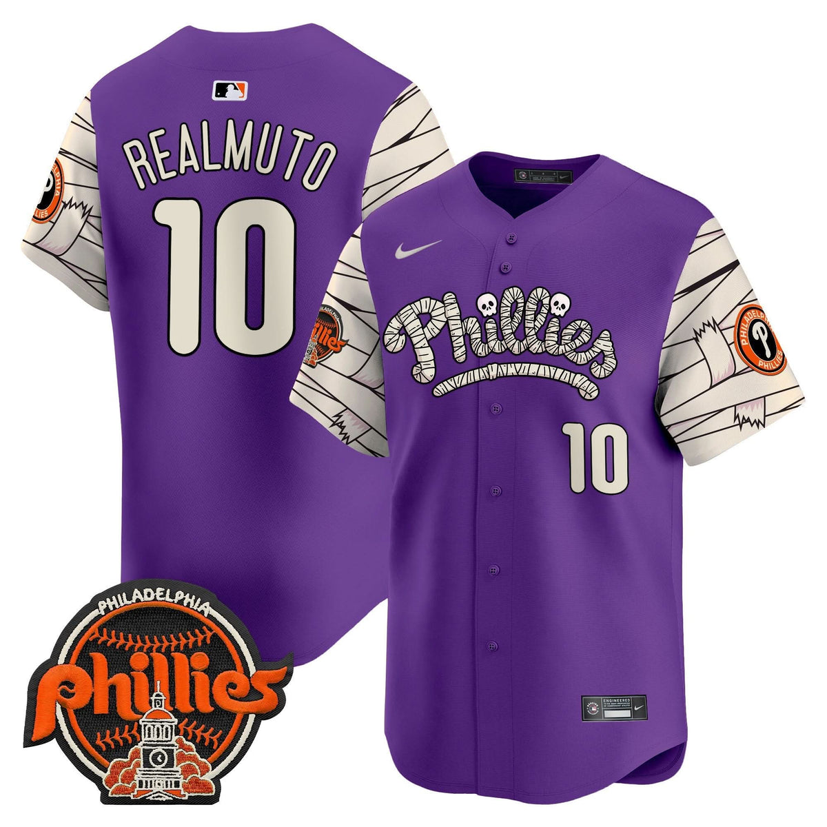 Philadelphia Phillies Halloween Vapor Premier Limited Jersey V2 - Stitched