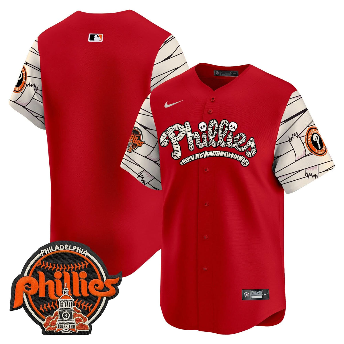 Philadelphia Phillies Halloween Vapor Premier Limited Jersey V2 - Stitched