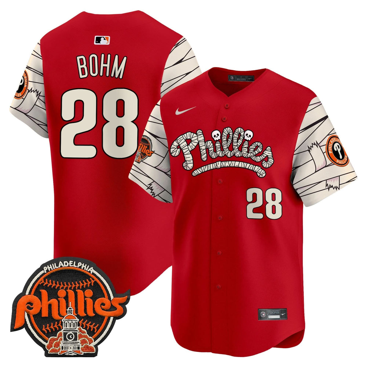 Philadelphia Phillies Halloween Vapor Premier Limited Jersey V2 - Stitched