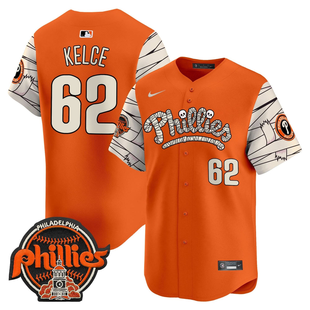 Philadelphia Phillies Halloween Vapor Premier Limited Jersey V2 - Stitched