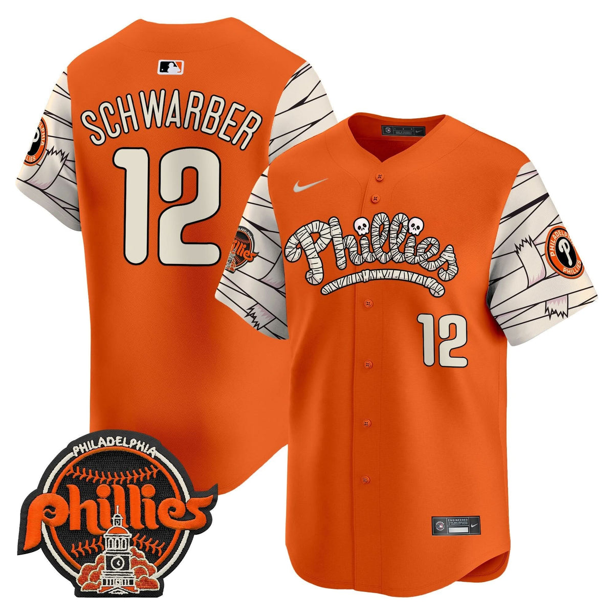 Philadelphia Phillies Halloween Vapor Premier Limited Jersey V2 - Stitched